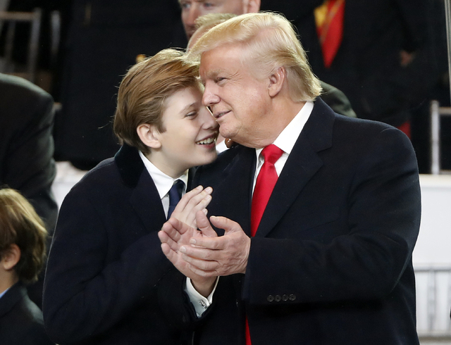 Trump with son baron trump(www.staradvertiser.com)