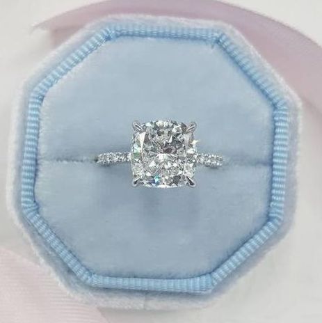 taurus engagement ring cushion